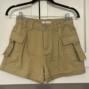 Khaki cargo shorts